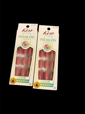Kiss Press-On Manicure Nails - Dusty Rose Pink (Qty 1)